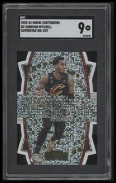 2023-24 Panini Contenders #2 Donovan Mitchell Superstar Die-Cuts SGC 9