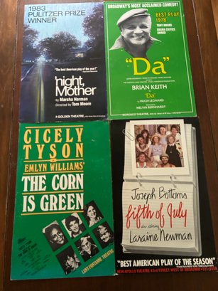 Lot 73 Lot Of 4 Vintage Movie Posters DA, Night Mother, Fifth Or July, The Corn Is Green