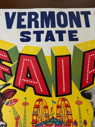 Lot 71 Vermont State Fair Poster 28x22