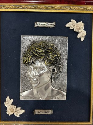 Lot 62 Princess Diana Framed Art. 1961-1997. Paulo Arg 925