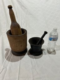 Two Pestle And Mortar