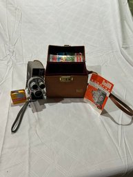 Dejur Electra Fully Automatic 8mm Film Movie Camera With Case