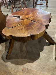 Unique Coffee Table Made Out Odna Large Tree. 30in Wide, 18 1/2in Tall
