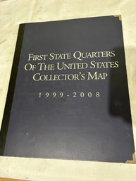 First State Quarters Of United States Collectors Map 1999-2008