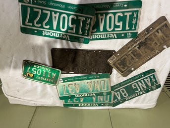 Lot Of Vermont License Plates. 3 Digit 1933 917. 1999 Vermont Special Weight Plate And More