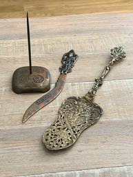 Vintage Group Of Brass Items