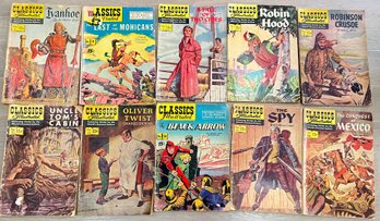Lot Of 10 Vintage Classics Comic Books