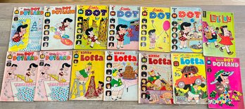 Vintage Comic Book Lot Of 16 Includes Little Dot Little Lulu And Lotta