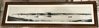 Framed Elongated 1999 Signed Black And White Photo Of Newburyport MA