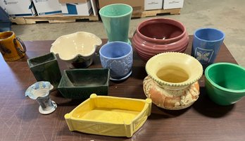 Large Vintage Pottery Includes Fiesta Ware, McCoy, Roseville And More