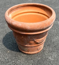 Garden Terra Cotta Planter With Swag Decoration