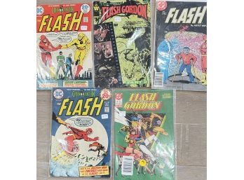 Lot Of 5 1980s-90s Mixed Era Set Of 'The Flash' Comic Books