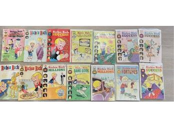Vintage Lot Of 14 1969-79s Richie Rich Comic Books