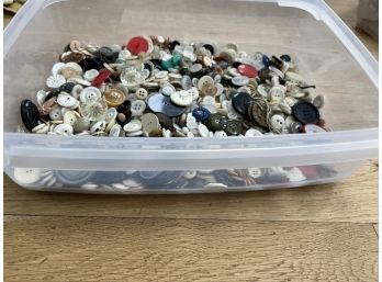 Vintage Large Lot Of Buttons