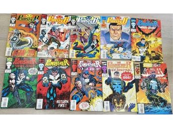 Lot Of 10 1990s 'The Punisher' Modern Era Comic Books