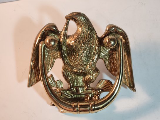 Solid Brass American Eagle Door Knocker