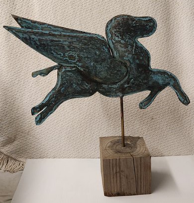 Hand Crafted Copper Pegasus Weathervane