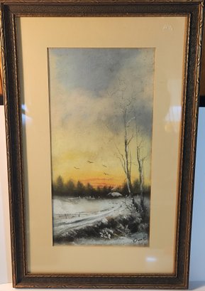 Pastel Painting Signed Dune