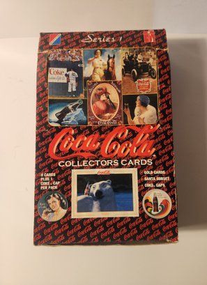Box Of Series 1 Coca Cola Collectors Cards