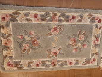 Floral Sculpted Scatter Rug