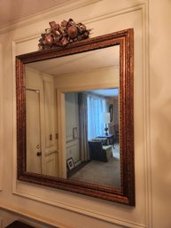 Deep Framed Beveled Glass Mirror