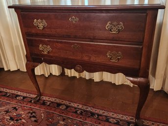 Queen Anne Style Mahogany Lowboy