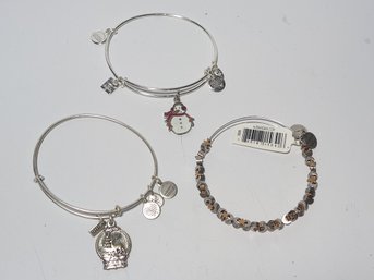 3 Alex And Ani Braclets