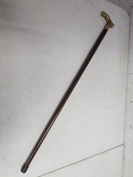 Fancy Brass Handled Two Section Cane