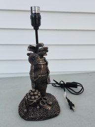 D W K Golf Themed Table Lamp