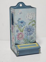 Late 20th Century Tin Wall  Match Dispenser