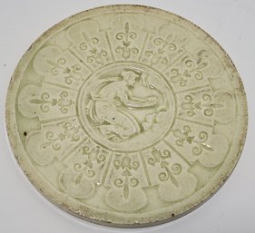 L And J.g Low Circular Pottery  Tile