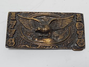 Adezy Bronze Finished Bicentennial Belt Buckle