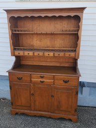 Solid Maple Two Part Hutch