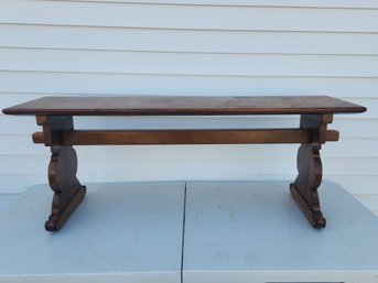 Stickley #5049  Solid Cherry Tressel Bench