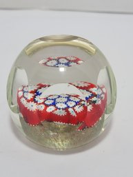 Murano Glass Millifiore Paperwieght