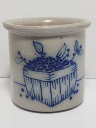 Blueverry Decorated Salmon Falls Stoneware Crock