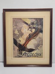 Framed 1916 Magazine Cover Art Of Fighter Planes