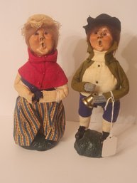 Pair Of Byers Choice Caroler Dolls