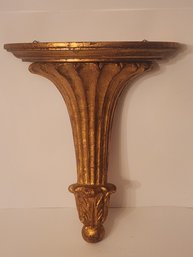 Decorative Italian Gold Guiltwood Wall Shelf