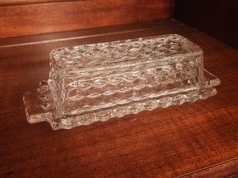 Fostoria American Pattern Covered Butter Dish