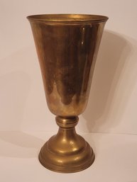 Heavy Fine Quality Brass Vase Signed Aftas India