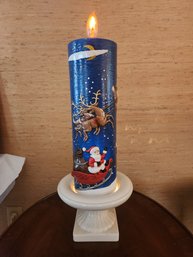 Vintage Ceramic Electric Christmas Candle