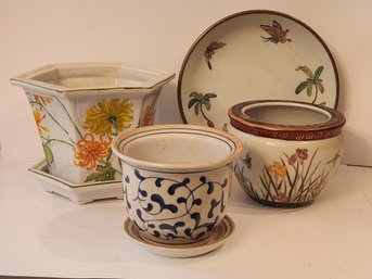 Group Of Four Pieces Of Asian Porcelain