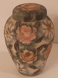 Porcelain Rose Papestry Jar