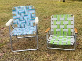 2 Aluminum Folding Chairs