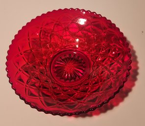 Ruby Glass Bowl