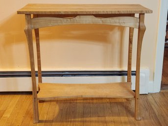 Art Nouveau Influenced Birds Eye Maple Sofa Table