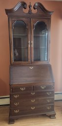 Beautifull Solid Cherry Ethan Allen Two Part Secretary Desk