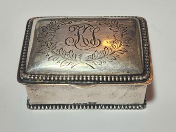 Sterling Silver Stamp Box