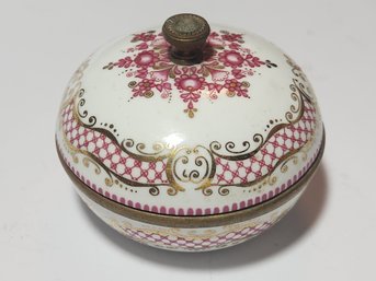 Arta Enamel Over Brass Trinket Box